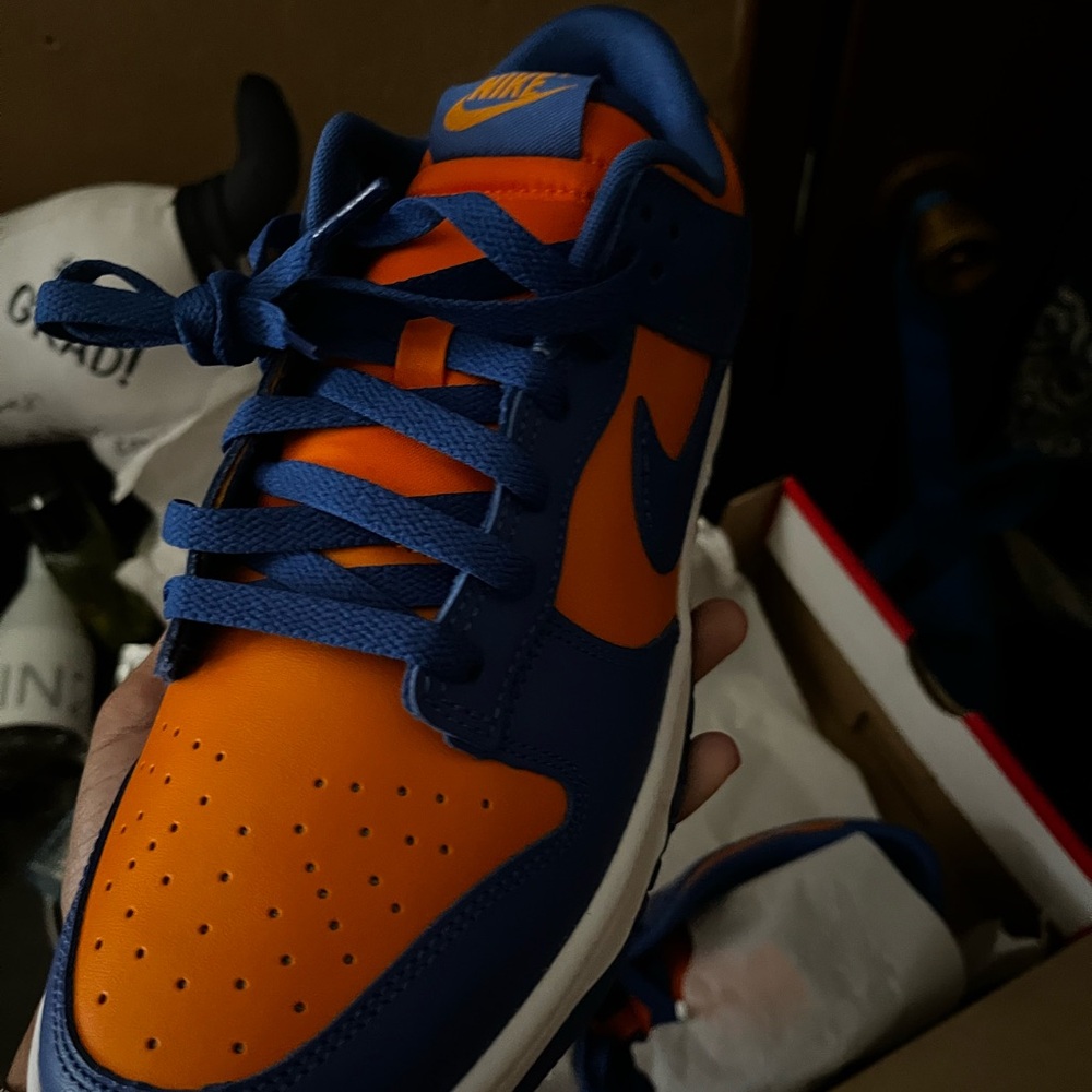 Nike Vibrant Blue and Orange Sneakers